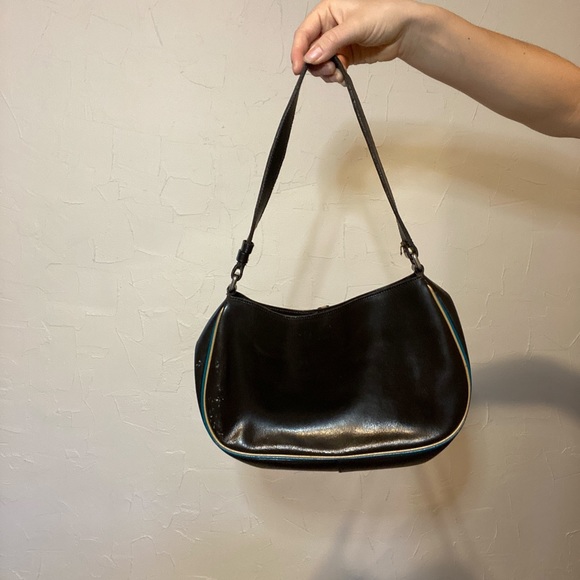 90s Miu Miu Brown Leather Handbag - Picture 4 of 8